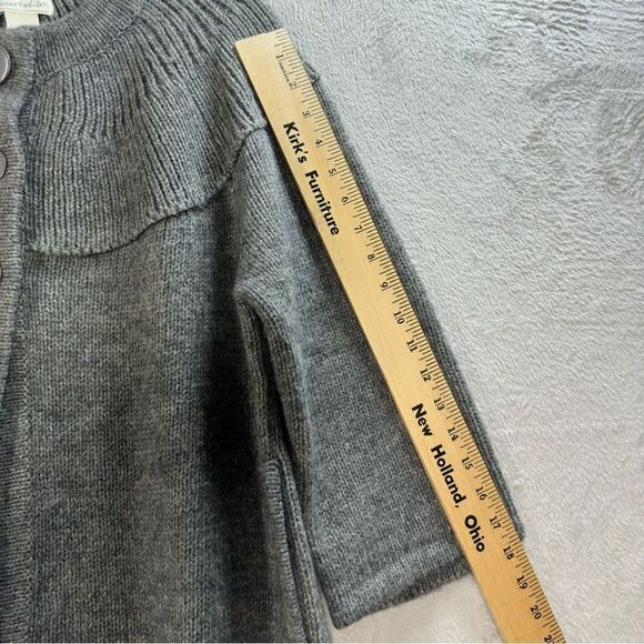 Deane + White Gray Alpaca‎ Blend Cardigan Sweater Women’s Size Large L - Picture 6 of 8